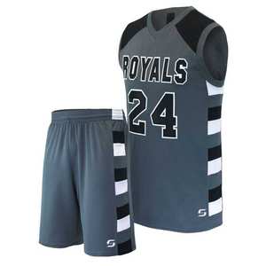 Maillot de basket-ball personnalisé à séchage rapide uniforme de conception imprimé en polyester respirant pour adultes - Product Image 3