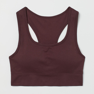 เสื้อชั้นในกีฬาโยคะสำหรับผู้หญิงแบบสั่งทำพิเศษ ด้านหน้าแบบกลับด้านได้ มีโลโก้ น้ำหนักเบา ไซส์พลัส ระบายอากาศดี บริการ OEM สายปรับได้ คอรูปตัวยู - Product Image 1