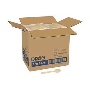 Cuillère en bambou compostable Dixie, marron, 1000/boîte (ANSBAM) - Product Image 1