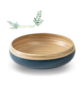 Ensaladera de bambú barata con 2 utensilios para servir y juego de cuencos de bambú hilado con bambú de alta calidad de Eco2go Vietnam - Product Image 4