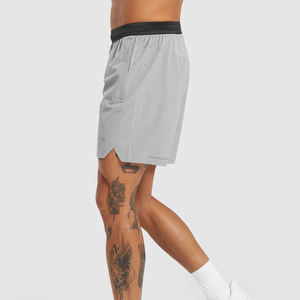Short de gymnastique 2 en 1 en coton et polyester pour homme Short d'entraînement à compression personnalisé avec doublure Street Style en gros avec poche - Product Image 1