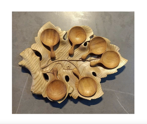 Cucharas agitadoras de madera Premium: diseño en forma de corazón, herramientas de cocina de madera natural para venta al por mayor. - Product Image 2