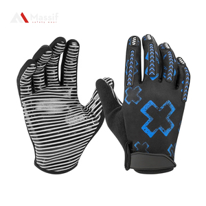 Gants de cyclisme personnalisés, respirants, à doigts entiers, antidérapants, en coton/spandex, fermeture auto-agrippante, pour l'été, pour le cyclisme sur route - Product Image 1