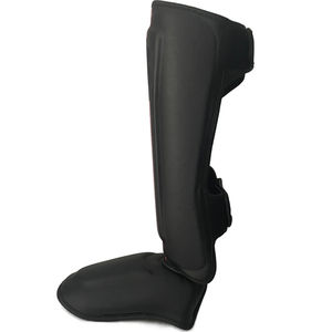 Protèges-tibias en cuir synthétique souple personnalisés REWAGE pour MMA, kickboxing et entraînement de Muay Thai, protection professionnelle - Product Image 2