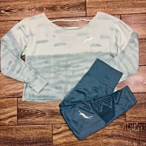 Conjunto de sujetador de yoga y Gimnasio Deportivo bordado con logotipo personalizado, mallas cortas elásticas de cintura alta, más tejido elástico para pérdida de peso, modelo de niña - Product Image 5