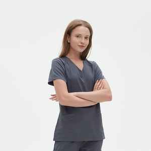 Women's High Quality Spandex Nursing Scrubs Custom Logo <b>Hospital</b> Jogger <b>Uniforms</b> Stylish Woven Scrub Sets-Wholesale - Product Image 1