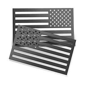 Заводская матовая черная 3d-наклейка с американским и американским флагом для автомобиля, эмблема, алюминиевая наклейка с подземным флагом, автомобильный значок, наклейка, значок - Product Image 6