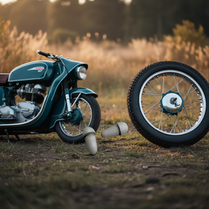 Paires de tampons en caoutchouc pour portes d'inspection latérales Lambretta LC + LD, systèmes de carrosserie de moto - Product Image 3