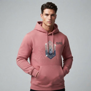 Sudadera con Capucha para Hombre, Estilo Casual, 100% Algodón, con Bolsillo con Pedrería, Forro Polar, Ecológica, para Uso Diario y Estilo Urbano - Product Image 3