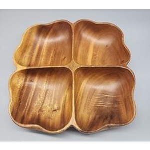ถาดจุ่มและชิปธรรมชาติทำจากไม้อะคาเซียสำหรับใช้ในบ้านโรงแรมและร้านอาหารสามารถปรับแต่งได้ - Product Image 1