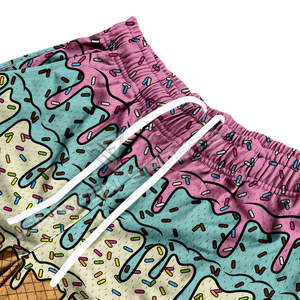 Fabricant short d'été respirant à logo multicolore personnalisé pour la course à pied double couche en maille pour hommes - Product Image 4