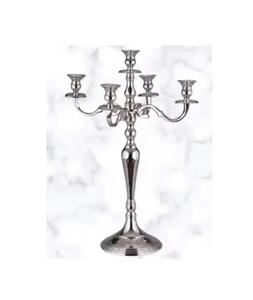 New <b>Tall</b> Wedding <b>Table</b> Top Aluminium Candle Holder 5 Arms Candelabrums Christmas Church Candelabra Custom Metal Handicrafts - Product Image 1