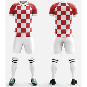 Uniforme de fútbol de alta calidad, kits de fútbol sublimados de secado rápido con logotipo personalizado, novedad - Product Image 5