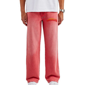 กางเกงสเวตแพนท์ผ้าแคนวาสผู้ชายขนาดใหญ่พิเศษแบบ OEM - คุณภาพสูง สวมใส่สบาย สไตล์ลำลอง พร้อมสีและโลโก้ที่ปรับแต่งได้ - Product Image 1