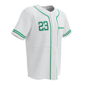Maillot de baseball respirant à col en V pour homme FOGE SPORTS, best-seller, 100 % polyester, couleurs personnalisées, noms d'équipe, vêtements professionnels - Product Image 6