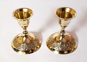 Candelabro de Metal de Alta Gama, Hecho a Mano, Personalizado, Ecológico, de Latón Dorado, con Base Repujada, Frascos de Linterna para el Hogar - Product Image 5