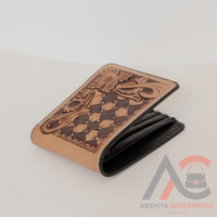Llegada de los hombres Vintage billetera larga con cremallera a mano de cuero tostado nueva tendencia titular de efectivo regalo gran oferta de moda