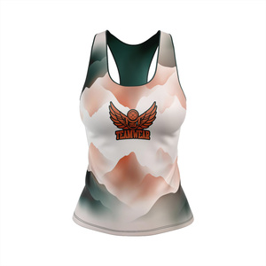 เสื้อกล้ามแขนกุดคอกลมสุดเซ็กซี่สำหรับผู้หญิงเสื้อกล้ามพิมพ์ลายออกแบบได้ตามต้องการ - Product Image 1