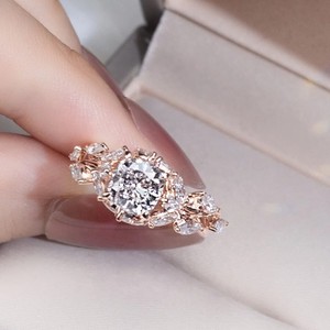 Cojín Chapado en plata de alta calidad de lujo Marquise VVS Moissanite anillo joyería personalizada para regalo de boda de compromiso de mujer - Product Image 3