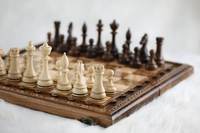 Top qualité jeu d'échecs en bois ensemble poli à la main en bois échiquier pour salon luxe échiquier intérieur Table décor