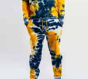 Survêtement Tie Dye confortable disponible OEM pour hommes Vêtements décontractés anti-boulochage respirant séchage rapide Gym Jogging survêtement pour hommes - Product Image 4