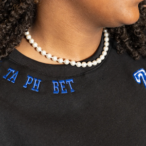 ZPB Soror bordado mujer Sudadera de cuello redondo GRIEGO | ZPB Sorority Chenille bordado señoras sudadera hecha a medida - Product Image 5