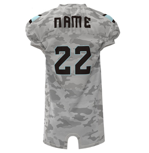 Nouvelle conception, uniforme de football américain taille adulte, 100% polyester respirant, manches courtes, logo personnalisé pour l'entraînement d'équipe, faible MOQ - Product Image 6