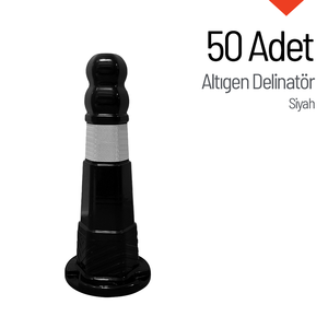 ชุดเสากั้นจราจรแบบหกเหลี่ยม 50 ชิ้น ปรับเปลี่ยนได้ สำหรับช่วยนำทางจอดรถ - Product Image 4
