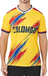 ชุดฟุตบอลชายมาตรฐานซูเปอร์โกลด์ เสื้อเจอร์ซีย์แบบขายส่ง ระบายอากาศได้ดี ทรงเข้ารูป ออกแบบตามหลักอากาศพลศาสตร์ ชุดกีฬาสำหรับมืออาชีพ - Product Image 2