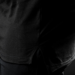 เสื้อยืดคอกลมสำหรับผู้ชายผ้าคอตตอนแบบแห้งเร็วสำหรับใส่ในสตรีทพร้อมโลโก้ตามสั่งลายพื้น100% - Product Image 4