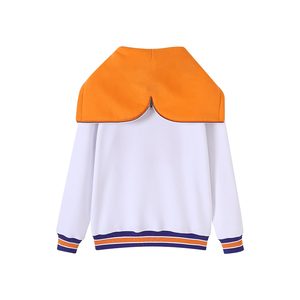 Sweat à capuche unisexe en polaire premium Lincoln University White Prep, broderie en chenille de bison, fermeture éclair, poche kangourou, équipement d'hiver pour les fans - Product Image 3