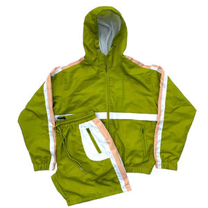 Conjunto Deportivo 2 en 1 para Hombre, Chaqueta Cortavientos Impermeable Ligera de Poliéster Personalizada de Alta Calidad, Talla Grande, Cintura Elástica, para Correr y Trotar - Product Image 6