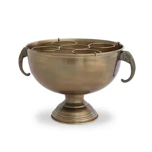 Handmade Customized <b>Gold</b> Coated for Champagne Bucket New Look Metal Wine Chiller Bowl for Parties Bottle Holding Storage Usage - Product Image 6