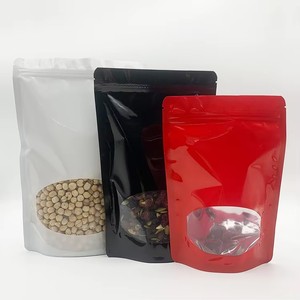 Custom Printed Smell Proof Stand Up Resealable Ziplock Aluminum <b>Foil</b> Bag with Oval Clear <b>Window</b> Multiple Colors Available - Product Image 3