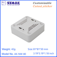 Boîtier intelligent de haute qualité pour la maison, en plastique ABS personnalisé avec indice de protection IP54 pour commutateur intelligent, routeur, boîtier TV, coque d'appareil IoT