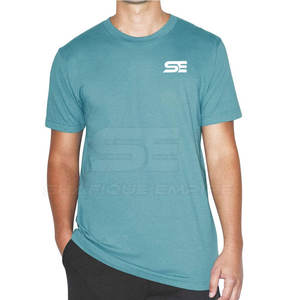 En tamaño adulto al por mayor de alta calidad hombres camisetas algodón transpirable tela personalizada algodón camiseta para hombres - Product Image 1