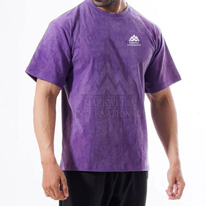 เสื้อยืดลำลองสำหรับผู้ชายทรงหลวมเข้ารูปผ้าฝ้าย100% ซักกรดซักแบบลำลองสำหรับผู้ชายสไตล์ล่าสุด - Product Image 1