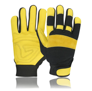 Guantes de Trabajo de Estilo Nuevo, Fabricante Líder, Precio de Mayoreo, Etiqueta Personalizada, Recién Llegados, Impermeables, de Cuero Kevlar, Ajustables - Product Image 1