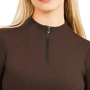 Capa base Mujer Pantalones cortos Manga ecuestre Equitación Show Shirt Oem Service Camiseta ecuestre Equitación Top Equitación - Product Image 3