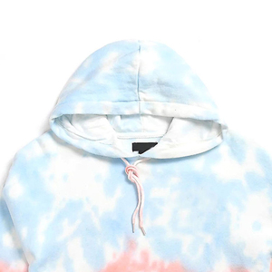 เสื้อฮู้ดย้อมผ้าเทอร์รี่ผ้าฝ้าย100% โอเวอร์ไซซ์สำหรับผู้ชายระบายอากาศและทนทานสามารถซักได้ตามต้องการ - Product Image 5