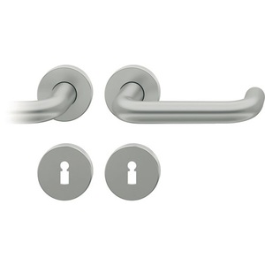 Juego de Manijas Minimalistas de Aluminio para Puerta Rosettengarnitur 128mm y 96mm en Forma de U BB DIN Links/Rechts D/D FSB para Armario 1070 - Product Image 1