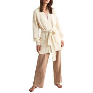 Casual Organic <b>Stretch</b> Cotton Pajamas Suit Straight Pants Loose Drawstring Waistband Elasticated Waist <b>Trousers</b> - Product Image 6