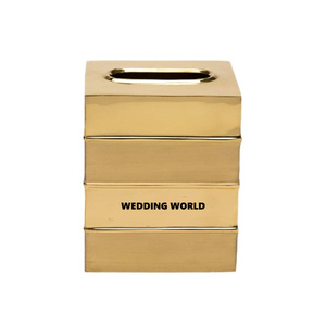 Boîte à mouchoirs en métal qualité supérieure porte-mouchoirs faits à la main vaisselle vente à chaud boîte à mouchoirs en gros articles de restaurant - Product Image 1