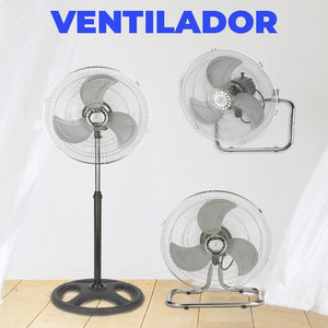 Ventilatore a piantana da 18 pollici per soggiorno, 3 velocità, telecomando, pale aerodinamiche in metallo, elettrico, spina USA, installazione a scatola - Product Image 2