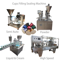 Machine de remplissage et de scellage automatique de gobelets en plastique, multifonctionnelle, pour l'emballage de liquides, d'eau minérale et de lait