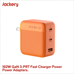 Cargador Rápido Jackery 102W GaN de 3 Puertos DC con Conexión Enchufable, Material de PC - Product Image 2