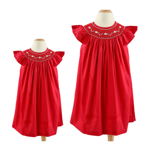 Filles Robes Fille Prince Bébé Robe De Noël En Gros Fête Smockée Enfants Produit Chaud À Manches Courtes Casual Nouveau Paillettes ODM OEM - Product Image 4