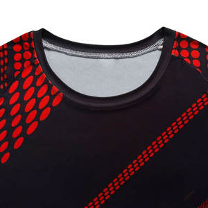 Meilleure conception Impression par sublimation Logo personnalisé Nouvelle arrivée Faites vos propres chemises de compression pour hommes - Product Image 3