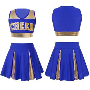 Uniforme Cheer-leader Spandex personnalisé nouveau Design vente en gros uniformes Cheer enfants adultes à manches courtes filles uniformes pom-pom girl - Product Image 2