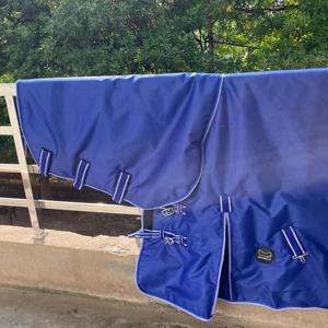 Custom Logo 600D Waterproof <b>Horse</b> Turnout Rug 300gsm Polyfill Winter Blanket for <b>Stables</b> & Fields Made in india - Product Image 2